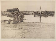 Untitled (River Scene with Boat)