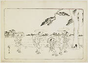 Preparatory drawing (hanshita-e) for a woodblock print