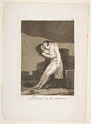 Plate 10  from 'Los Caprichos': Love and death (El amor y la muerte)