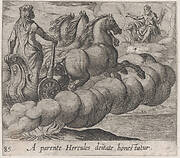 Plate 85: The Immortalization of Hercules (A parente Hercules deitate honestatur), from Ovid's 'Metamorphoses'