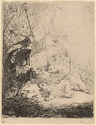 The Small Lion Hunt (with Two Lions)