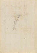 Recto: Horses' legs. Verso: A study of a horse