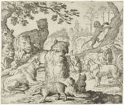 Koning Nobel beveelt om Reinaert de vos te zoeken