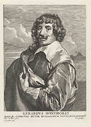 Portret van de schilder Gerard van Honthorst