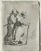 Two Tramps, a Man and a Woman