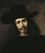 Retrato de un caballero con sombrero de ala ancha