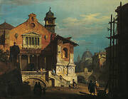 Fantasy View of a Venetian Square
