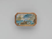 Snuffbox with six maritime scenes