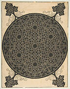 Embroidery Pattern with Seven Six-pointed Stars and Four Corner Pieces