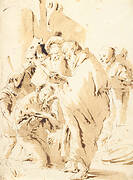 St Prosdocimus baptizing St Giustina