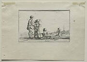 Caprices:  Two Standing Beggars and a Cripple