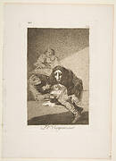 Plate 54 from 'Los Caprichos': The shamefaced one (El Vergonzoso.)