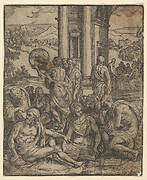 Frontispiece to 'Le sorti di Francesco Marcolini da Forli intitolato Giardino di Pensieri'