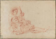 Seated Guitarist [recto]