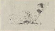 The Artist's Daughter Eleonora Reclining on a Chaise-Longue