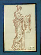 Roman standing carrying breads