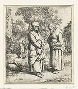 Twee oude vrouwen in gesprek