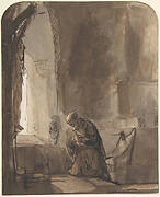 Saint Jerome Praying in His Study