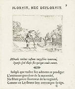 Een tuinman bekijkt zijn lelies