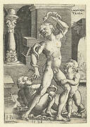 Laocoön en zijn twee zonen gedood door slangen