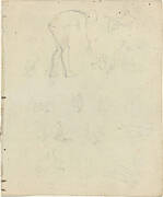 Sheet of Studies [recto and verso]