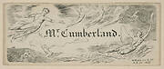 George Cumberland's Message Card