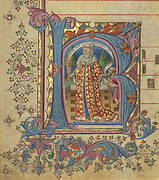 Historiated Initial from a Gradual