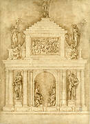 Proyecto para las sepulturas de León X y Clemente VII.