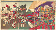 チャリネ大曲馬御遊覧ノ図|Illustration of the Imperial Excursion to see the Charini's Circus (Charine daikyokuba goyūran no zu)