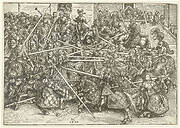 Toernooi in Wittenberg van het keurvorstelijk hof van Saksen