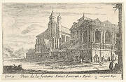 View of the Fountain of the Innocents, Paris, with the Church of the Holy Innocents beyond