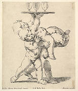 Three children carrying a tray