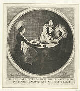 De Heilige Familie aan tafel