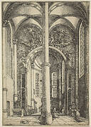 Interior of the Church of Saint Katherine with Parable of the Pharisee and the Publican