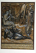 Design for 'How Galahad Sought the Sangreal' stained glass