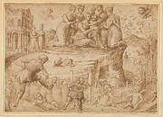 Vulcan Building a Fence Around the Mount of Venus