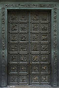 Lorenzo Ghiberti's North Door of the Florence Baptistery(1403-24)