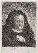 Rembrandt’s Mother with her Hand on her Chest, 1631
