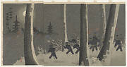 Picture of violent battle in the snow near Newchang