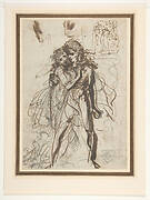 A Man and a Woman Embracing