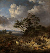 Hilly Landscape with Cows