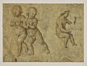 Deux Children Sitting,