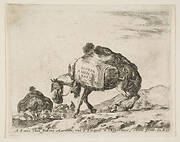 Frontispiece for Diversi Animali: Pack Horse