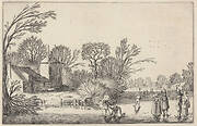 Winter Landscape with Skaters