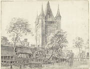 Stadspoort Altenbrücker Tor en watermolen te Lüneburg bij Hamburg