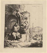 Christ and the Woman of Samaria Among Ruins