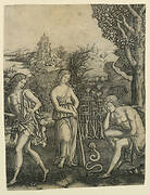 Serpent Speaking to a Young Man