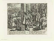 Geheime ontmoeting van Civilis met leiders van de Teviri, 69-70