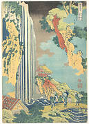 諸國瀧廻リ　木曾海道小野ノ瀑布|Ono Waterfall on the Kisokaidō (Kisokaidō Ono no bakufu), from the series A Tour of Waterfalls in Various Provinces (Shokoku taki meguri)