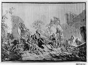 Vulcan Presenting Arms for Aeneas to Venus from a set of The Loves of the Gods